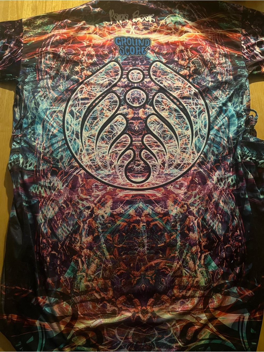 Papa Bear x Ground Score Psychedelic Graphic Robe— Multicolor